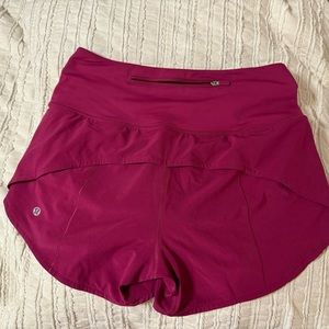 Lululemon speed up shorts 4” high rise
